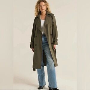 Z Supply Grape Leaf Dorian Trench coat